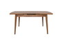 Hanah Home Inci 1141 Mesa de comedor extensible Nogal